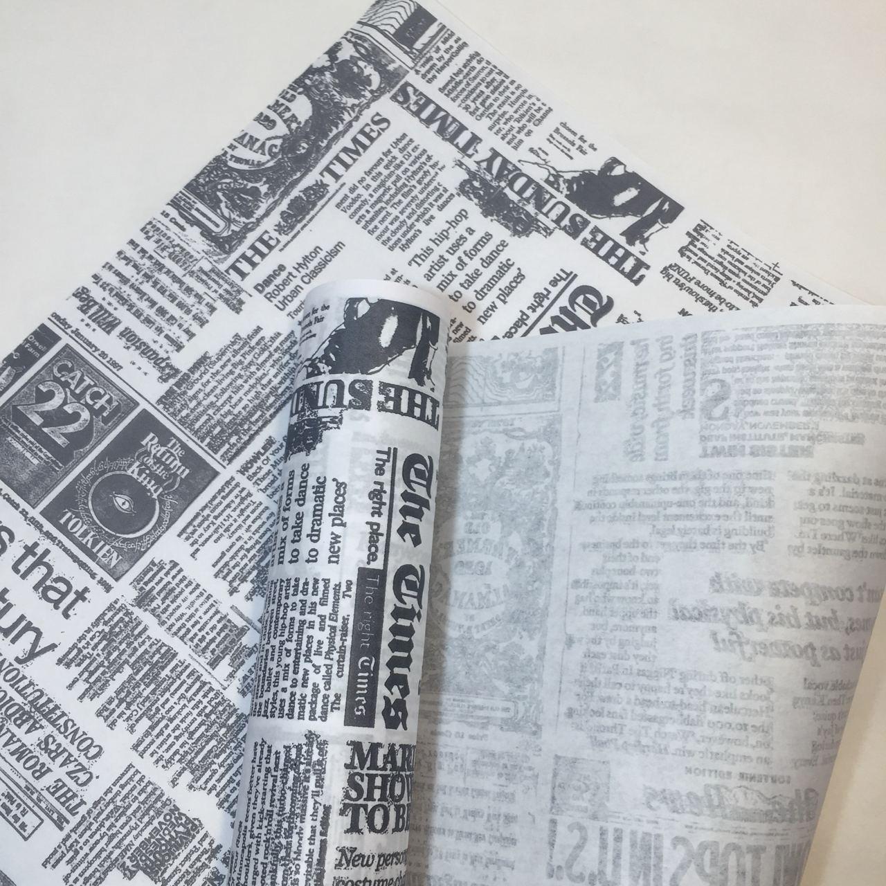 Папір подарунковий «Times» на білому